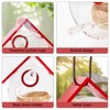 2 Pack Hummingbird House,Window View Acrylic Bird Feeder with Strong