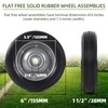 (2-Pack) AR-PRO 6” x 1.5” Flat Free Solid Rubber Wheel