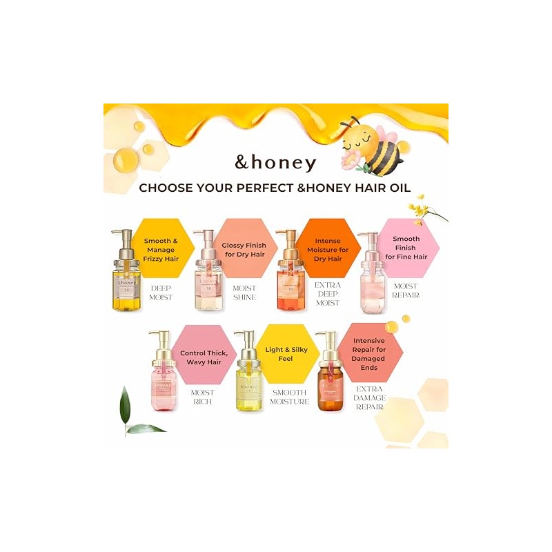 yeeyzz&honey Deep Moist Hair Oil Step3.0 (Moist Shine) 100ml -