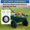 13" Flat-free Solid Tire and Wheel, with 5/8" Axle Bore
