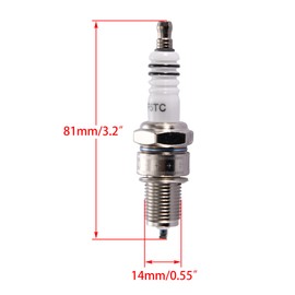 WOOSTAR F5TC Spark Plug Replacement for 50cc 70cc 90cc 110cc 150cc ATV Moped Scooter Go Kart Pocket Bike