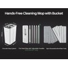 JOYMOOP Mop and Bucket Set with Wringer, Flat Mops for