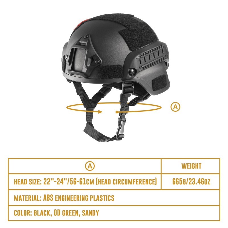 OneTigris Mich 2000 Action Version Tactical Helmet ABS Helmet with
