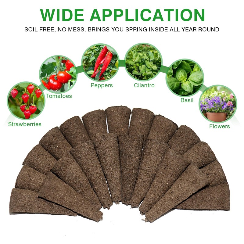 LotaByte 120 Pack Grow Sponges for hydroponics Compatible with AeroGarden,