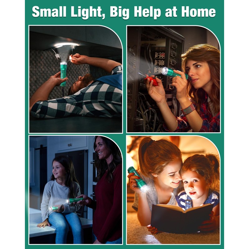 EverBrite Mini Flashlight, LED Flash Light with 3 Modes, 3