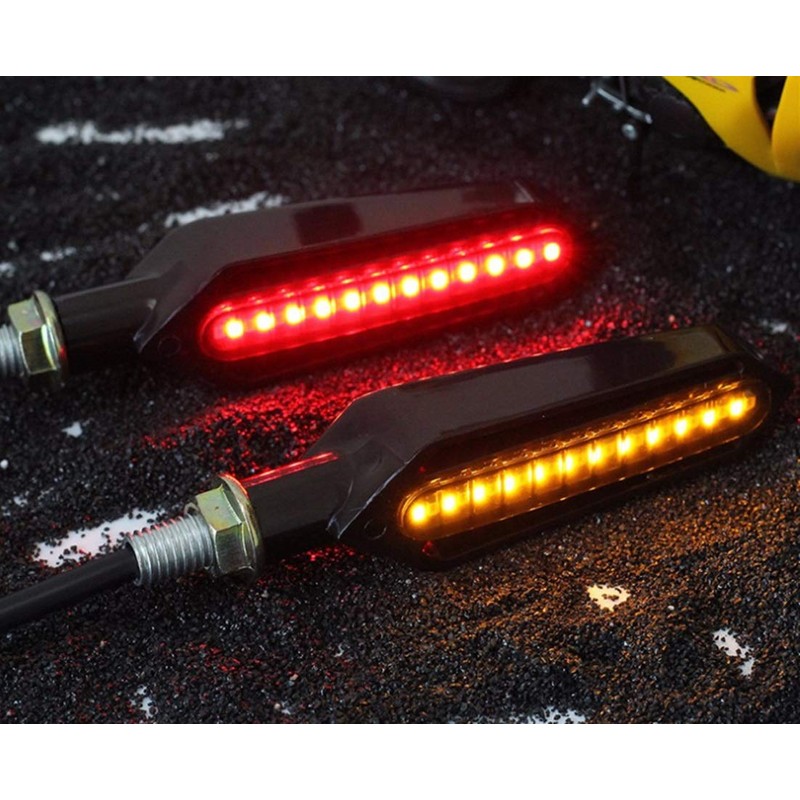 Motorcycle 12V LED Sequential Turn Signal Flowing Turn Signal 4