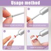 4PCS 3/32 Shank Mandrel Nail Drill Bits, Small Sanding Bands