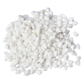 NXPWRC 2 Packs Of Vase Decorative Stones, White Decorative Stones, Landscape Decorative White Stones, Used For Filling Vase Decorations, Suitable For Fish Tanks, Potted Plants, Vases (160G)