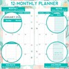 2026 Planner Refills - Weekly Monthly Refills with 6 Punched