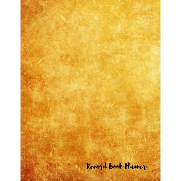 Record Book Planner: Record Book