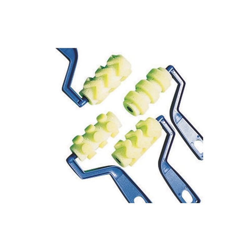 Designer Foam Paint Rollers Set 1 (Pack of 4)