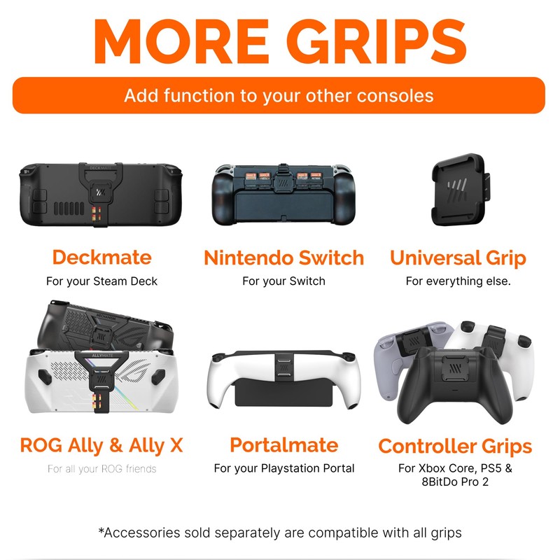 Mechanism Console Grip for Steam Deck OLED & LCD Consoles