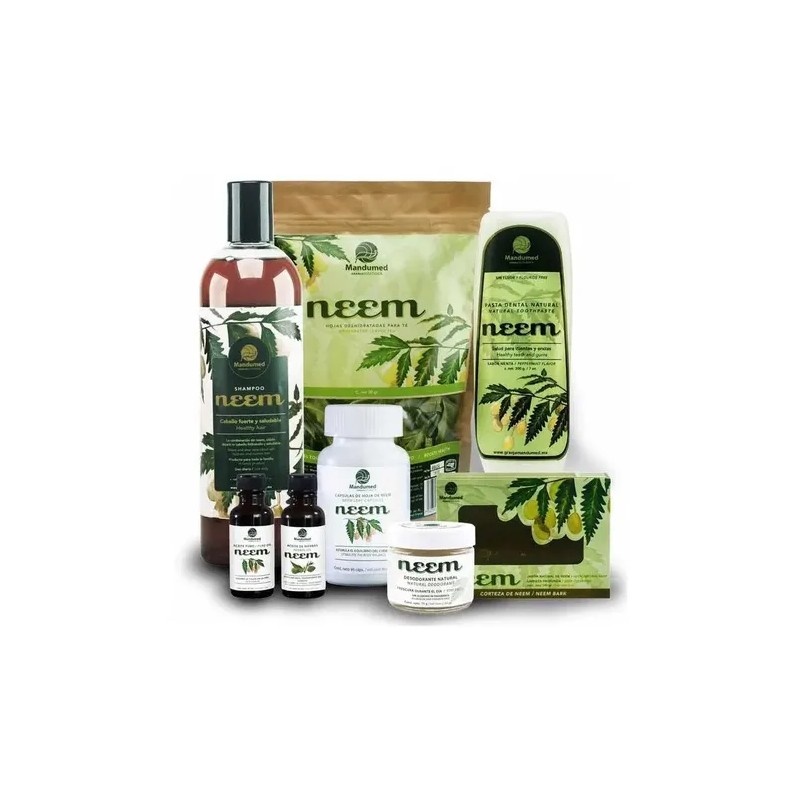 5 Shampoos Neem:caspa,piojos,crecimiento,ceborrea,100%naturl