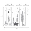 Simple Shapes Birch Trees with Animals Wall Decal - Scheme
