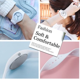 Gosasa Casual Simple Style Silicone Strap Women Men Sports Watches 30M Waterproof