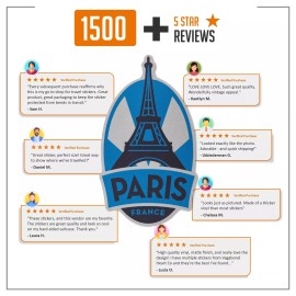 Vagabond Heart Souvenirs Berlin Weatherproof Vinyl Travel Sticker - Gift or Souvenir