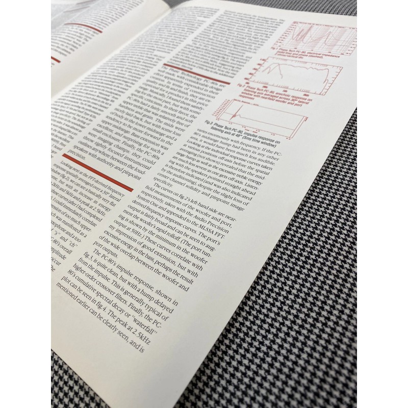 PHASE TECHNOLOGY PC-80 LOUDSPEAKER STEREOPHILE REVIEW ARTICLE J0728