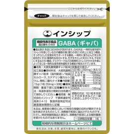 인십 수면·스트레스 대책 서프리 GABA 기능성 표시 식품 250mg×30알 1개월분 Insip Sleep and Stress Solution Surpri GABA Functional Food 250mg × 30 Tablets 1 Month Supply