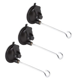 14.8cm Bird Feeder Hangers Outdoor - 3 Pcs Wall Hooks Bird Feeder Wall Hanger Window Suction Cup with Hanging Hooks for Wind Chimes