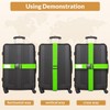 4 Pack Luggage Straps, 2M Adjustable Belts Keep Suitcase Secure