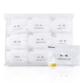 Maltose - 100 gorros de ducha desechables grandes, paquete individual, 50 cm de grosor, de plástico, impermeables, para spa, peluquería, uso doméstico