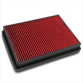 Red Reusable&Washable High Flow Drop-in Air Filter Compatible with 05-09 Buick Lacrosse/Allure 3.6L 3.8L