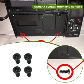 Create idea 4pcs Digital Camera Screen Screws with Screwdriver Tool Compatible with Canon G7X Mark II Mark 2 Photography Equipment Camera Accessories