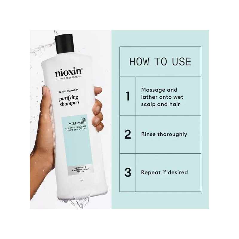 Nioxin Scalp Recovery System Purifying Shampoo 1L