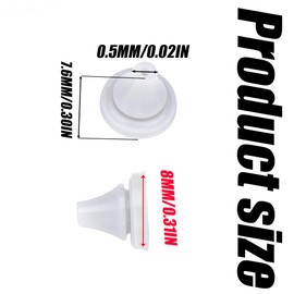 100Pcs Shower Head Nozzles Replacement, Showerhead Spray Hole Silicone Nozzle, Universal Sprinkler Round Nibs, Shower Head Replace Parts, Disassemble and Wash Water Outlet Granules Repair Parts Kit