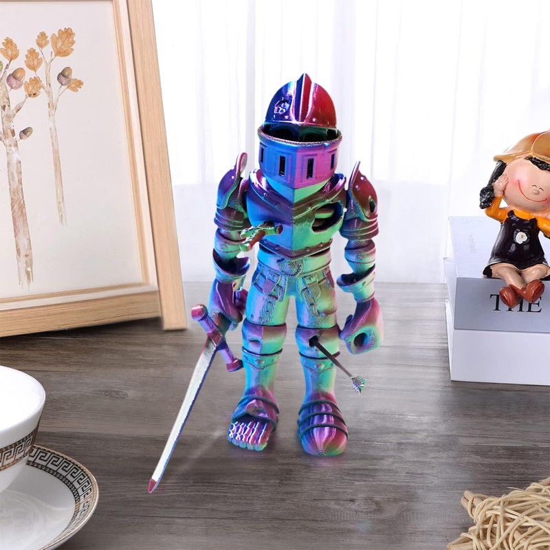 SAMIQU 3D Printed Skeleton Warrior Joint Free, Skeleton Knight Collectible