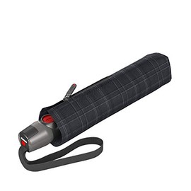 Knirps T.200 Duomatic Animal Pocket Umbrella – Automatic Open and Closing – Stormproof – Windproof – Animal Look, Men's Prints Check