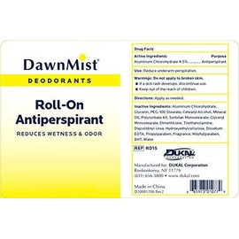 Bulk Buy: Lot of 6 Travel Size 1.5 oz Dawn Mist Deodorants Roll-On Antiperspirant
