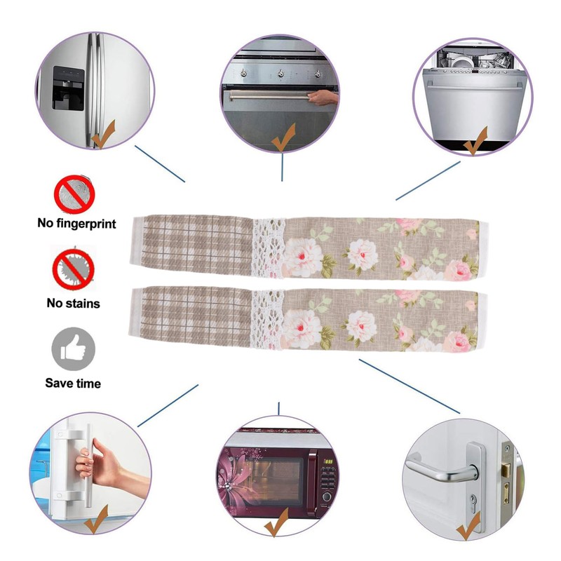 LABRIMP Fridge Door Handle Covers Kitchen Appliance Protective Gloves 2
