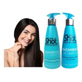 Kit Shampoo Y Tratamiento Keratina Liso Perfecto Kolor Shot