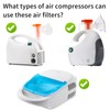 48 Nebulizer Filter Replacement Air Filter Sponge Compressor System Accessories-White