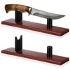 Yookeer 2 Pcs Knife Display Stand Fixed Blade Holder Case