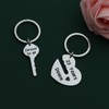 Eilygen Couple Gift 2PCS Matching Couple Keychains 11th 21th Wedding