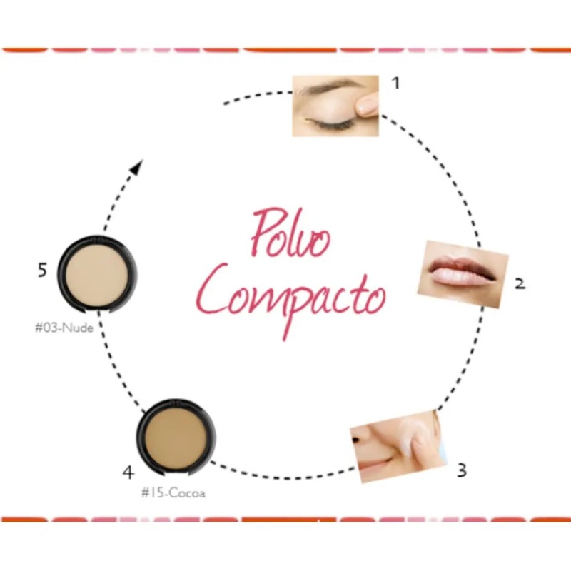 Polvo Maquillaje Compacto Para Rostro Bissú