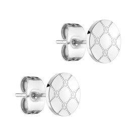 Tamaris Logomania Stud Earrings, Stainless Steel, No Gemstone