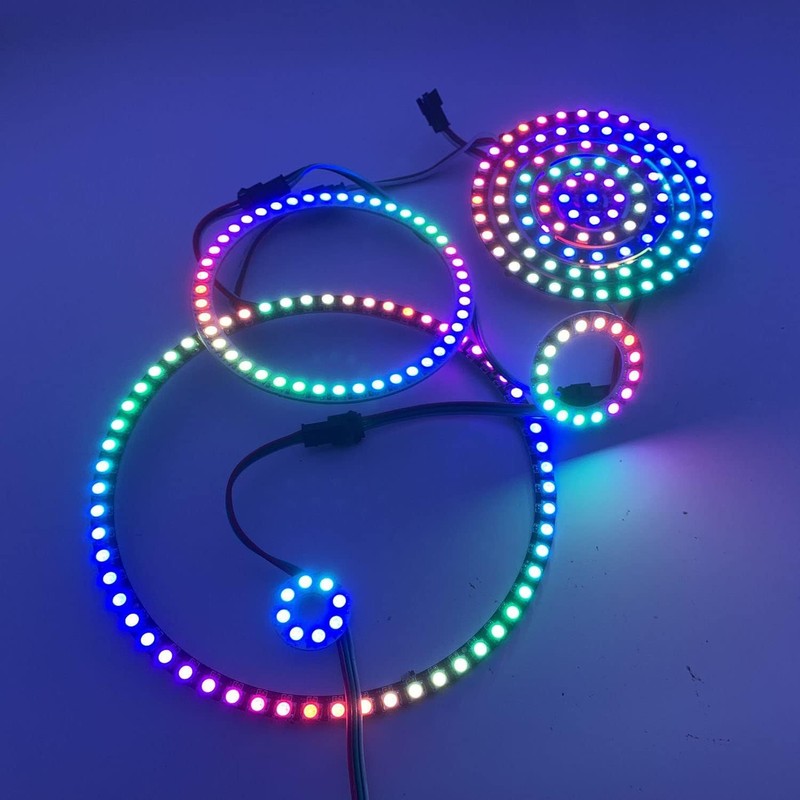 WS2812B 8/16/24/35/45/60/241 LED Pixel Ring Addressable LED Module WS2812 IC