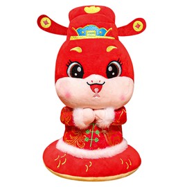 BGNXHYB Snake Plush Toy, 2025 Year Chinese Lucky Snake Plush Dolls, Plush Snake Doll, Stuffed Toys, Christmas Toy Children, 25 cm