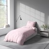 Visaggio Bed Linen 135 x 200 cm Pink Microfibre Plain