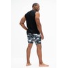 DEVOPS Men's Compression Shorts (Large, Black/Camo Black/Camo Grey)