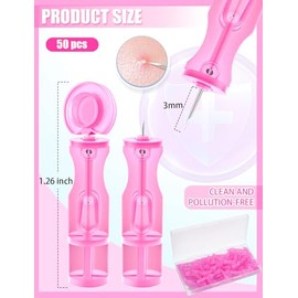 Kit De Agujas Para El Acné, 50 Agujas Desechables Y 72 Parches Adhesivos | Herramientas Para Eliminar Imperfecciones Y Puntos Negros