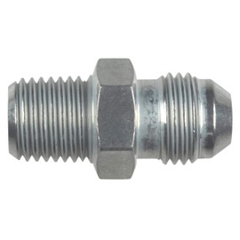 ICT Billet Straight -6 Flare Male to 1/4"NPT Pipe Adapter Fitting 6 AN Bare Aluminum - National Pipe Thread Designed & Manufactured in the USA AN816-06-04A
