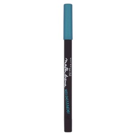Maybelline New York Eyeliner Master Drama Khôl Liner Chromatics Türkis/Cremiger und präziser Konturenstift in Türkis, langanhaltend, 1 x 1,1 g