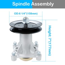 PetMigo 2 Pack 187292 Deck Spindle Assembly with Pulley Replaces 532192870 532187292 Pulley 195945 197473 Fits AYP 42", 46", 48" and 54" Decks