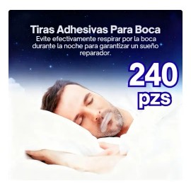 240pcsparche Bucal Para Dormir, Mejorar Respiracion, Reduzca La Sequedad Bucal, Ligero, Transpirable, Facil De Usarpromueve Un Sueño Confortable Y Ayu