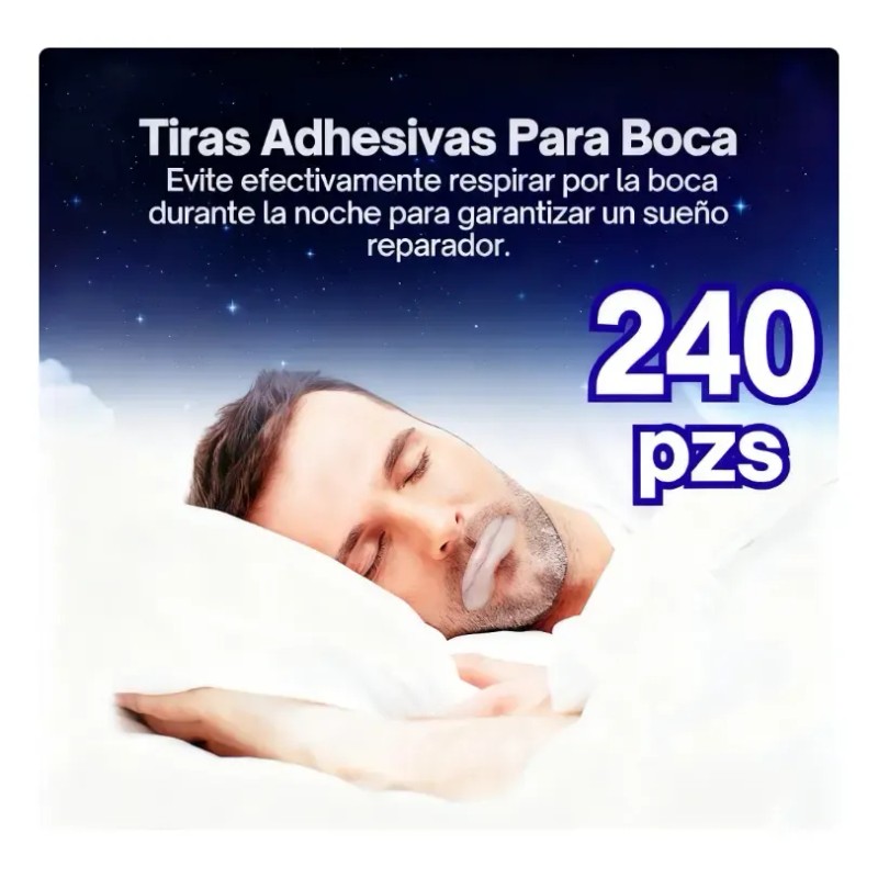 240pcsparche Bucal Para Dormir, Mejorar Respiracion, Reduzca La Sequedad Bucal,