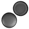 QWORK 4-Pack 8'' Black Plastic Audio Speaker Cover, Durable Subwoofer